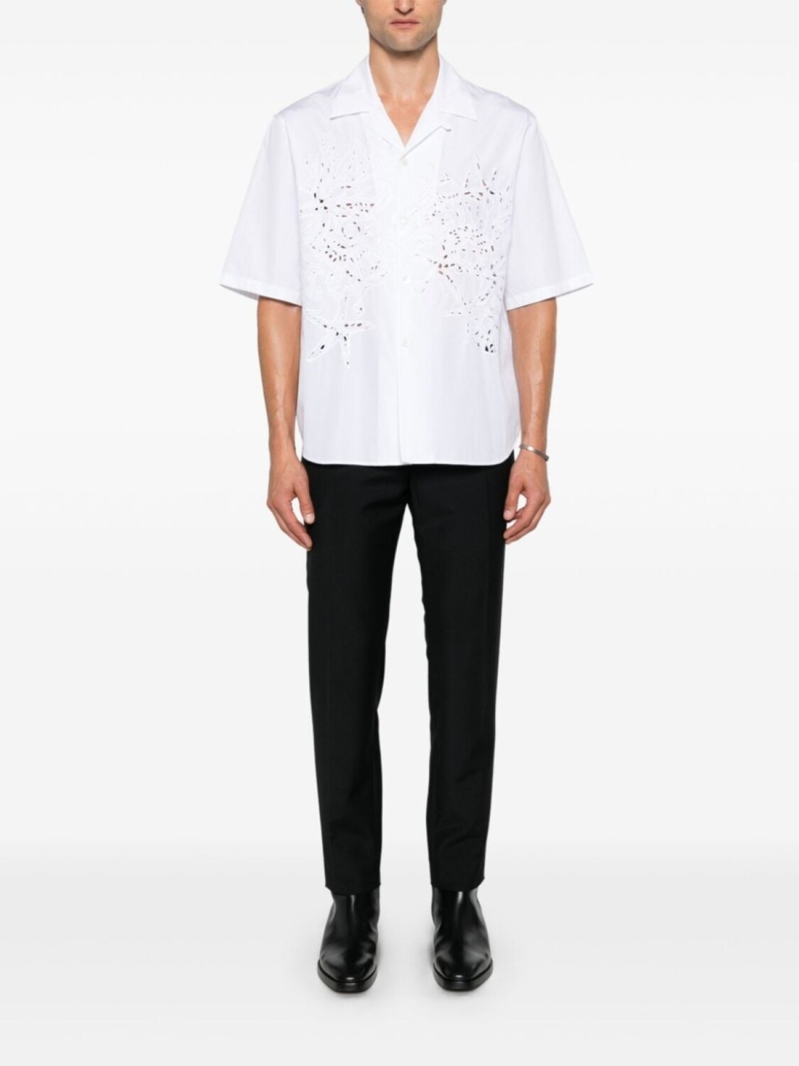 

Versace рубашка с узором Barocco Sea, белый