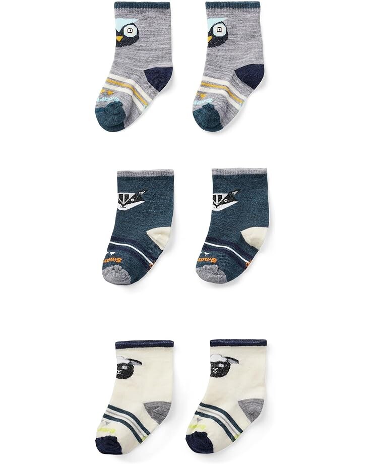 

Носки Smartwool Kids Toddler Trio Socks, цвет Twilight Blue