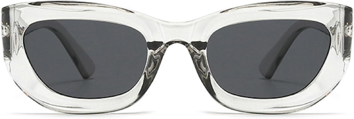 

Модные солнцезащитные очки «кошачий глаз» для женщин, ретро-очки с защитой от УФ-излучения UV400, трендовые солнцезащитные очки для женщин и мужчин в толстой оправе mincl, C9