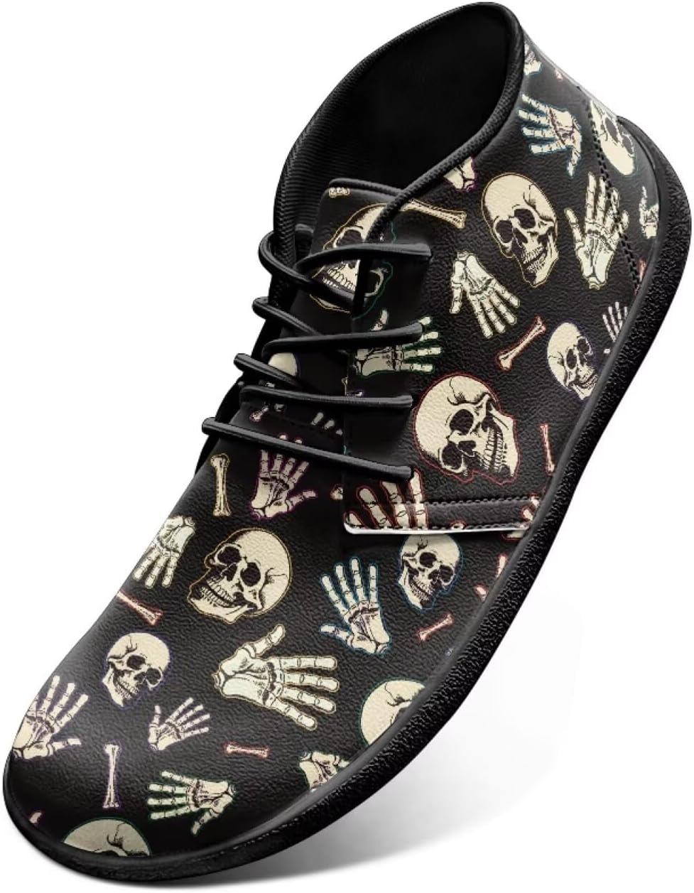 

Кроссовки для мужчин с широкой носовой частью, обувь с нулевым перепадом, минималистичная обувь для тренировок, кроссовки для кросс-тренинга Pointodoor, Skeleton