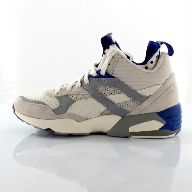 Белые синтетические женские кроссовки Trinomic r698 Mid Street 360903 01 Puma, белый — фото 3