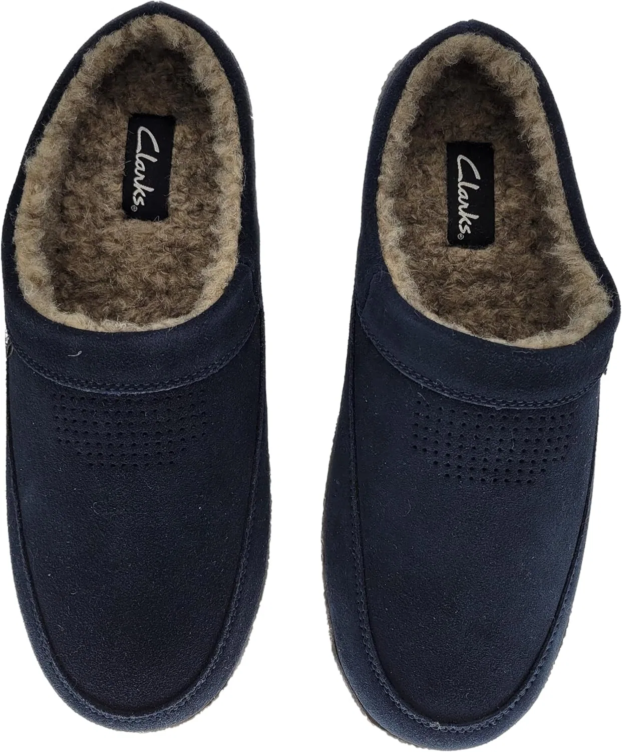 Тапочки мужские Clarks, темно-синий — фото 4