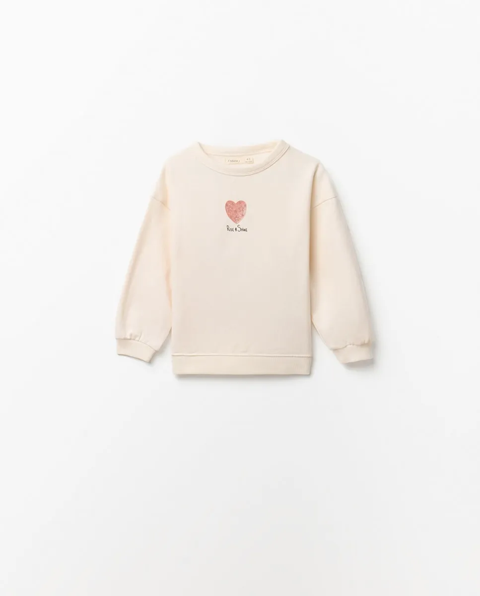 

Толстовка с рисунком на передней части Sfera, светло-бежевый