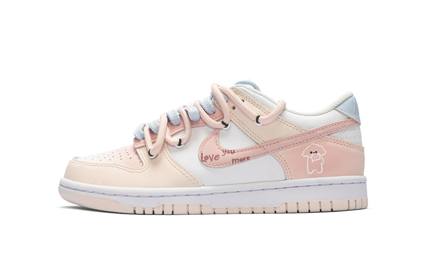 

Кроссовки для скейтбординга Dunk женские, низкие, розовый Nike, розовый
