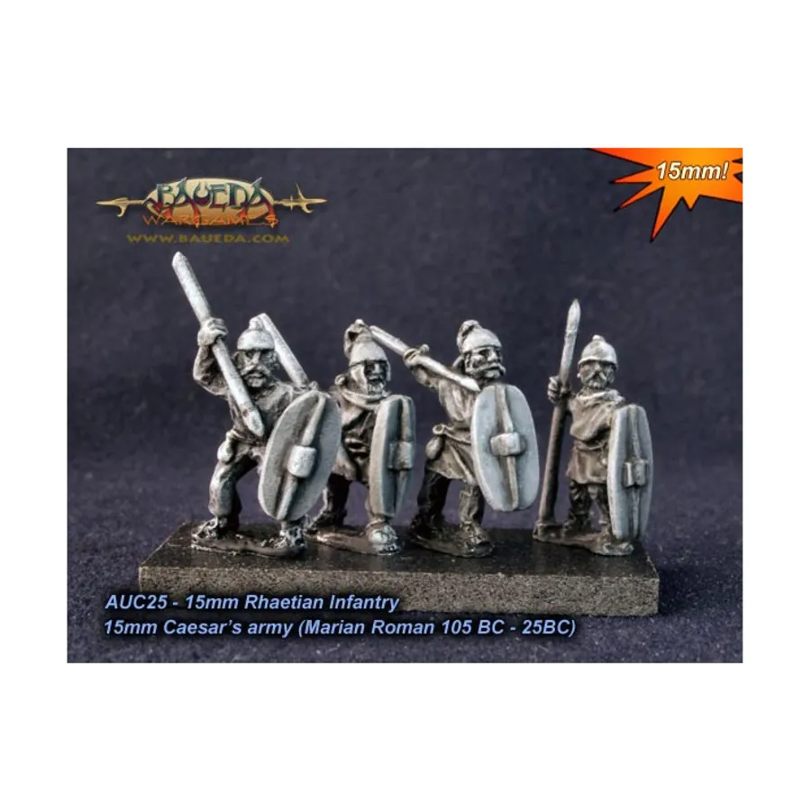 

Ретийская пехота, Historical Miniatures - Romans (15mm) (Baueda)