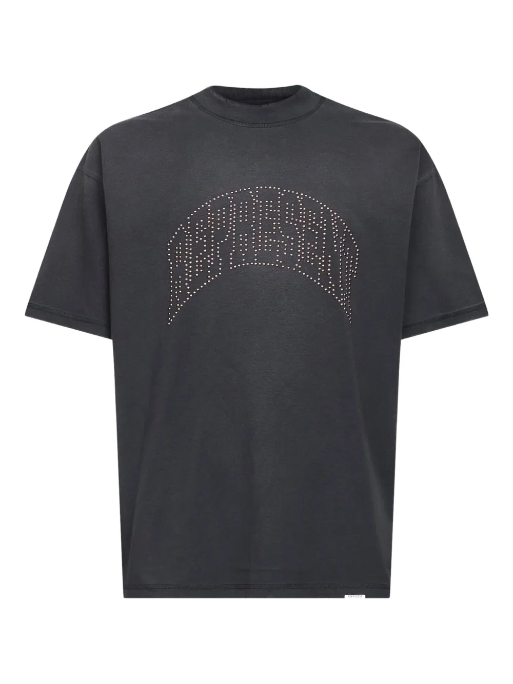 

Футболка с отделкой заклёпками Represent, серый