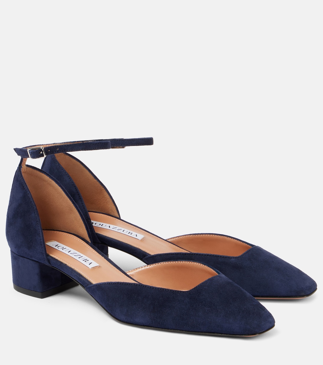 Замшевые туфли Asha 35 Aquazzura, Mezzanotte