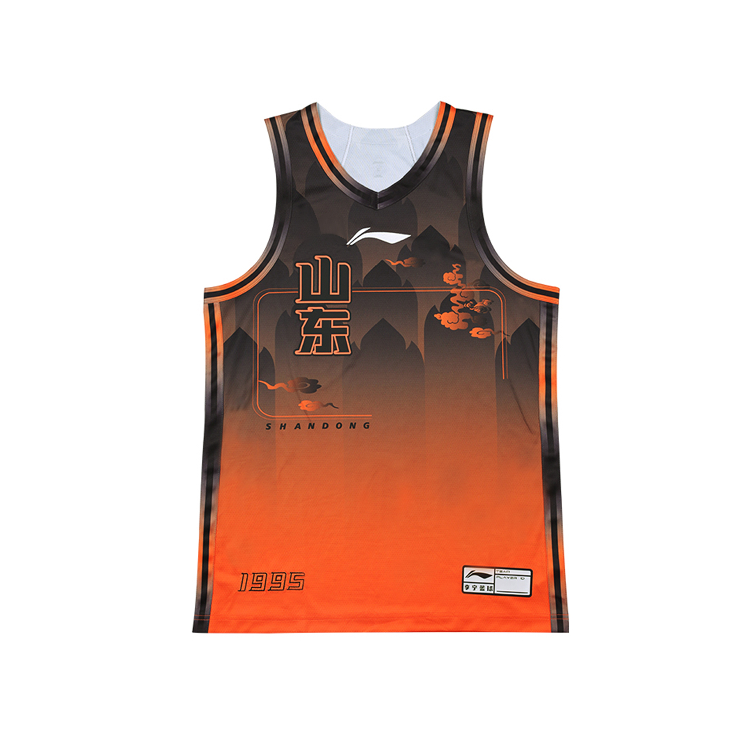 

Баскетбольная майка LiNing из коллекции CBA, фанатская версия, сезон 2025-2026, Shandong High Speed, унисекс., classic version-empty board