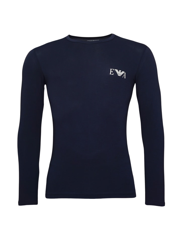 

Лонгслив Emporio Armani, синий