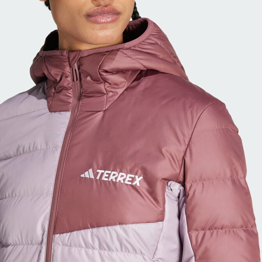 Термо пуховик ADIDAS TERREX Outdoor Jacket, цвет purple/burgundy — фото 3