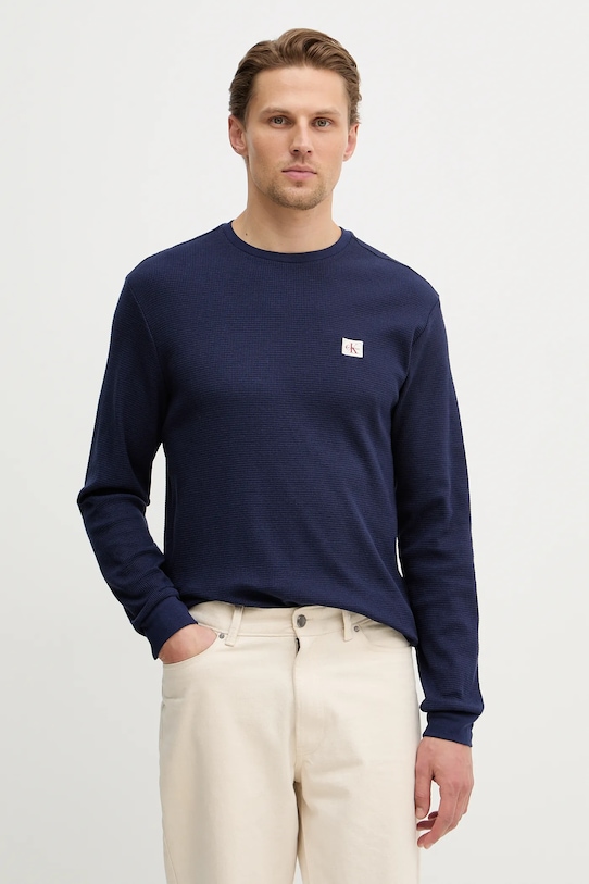 

Лонгслив Calvin Klein Jeans, темно-синий