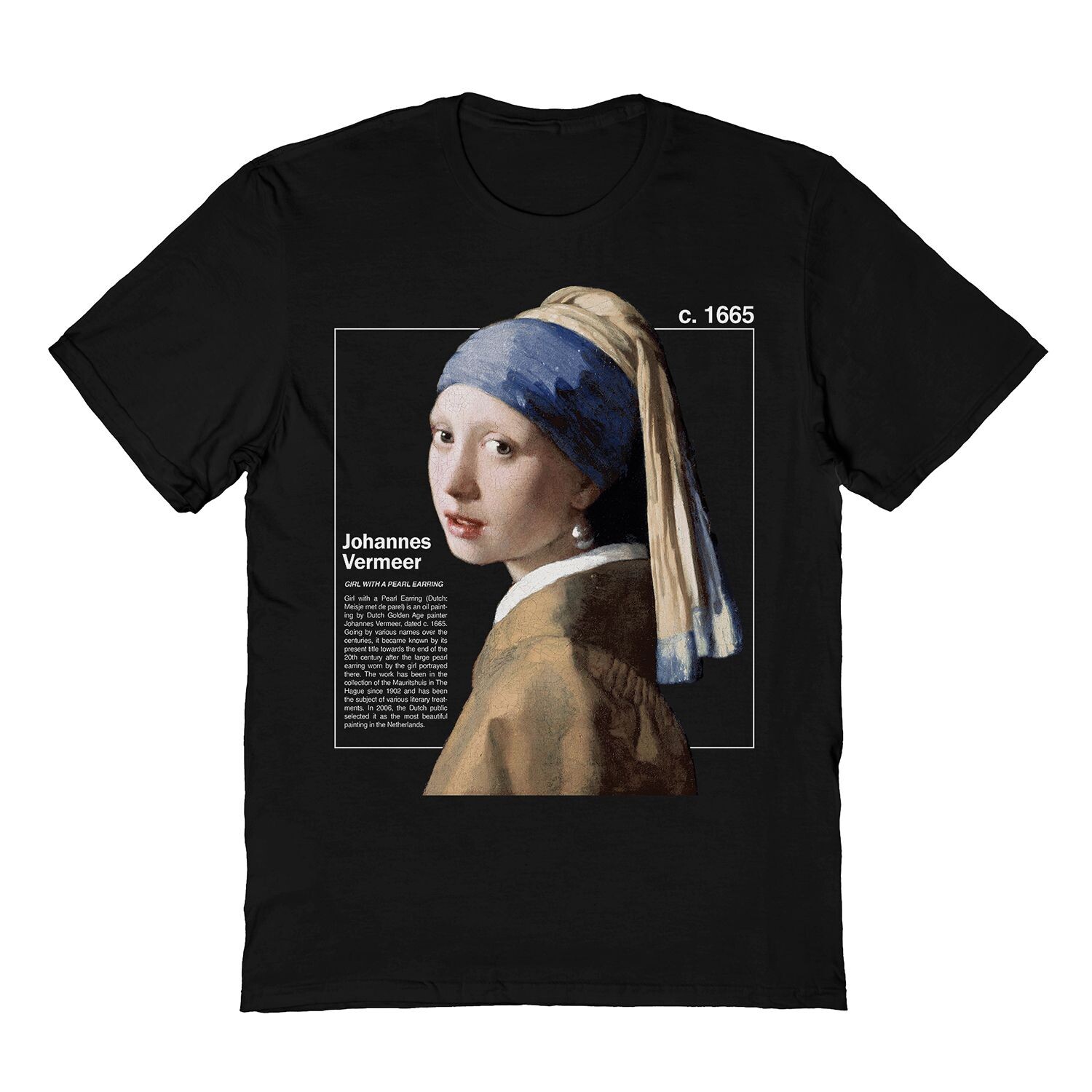 

Мужская футболка Johannes Vermeer Girl с жемчужными серьгами Licensed Character