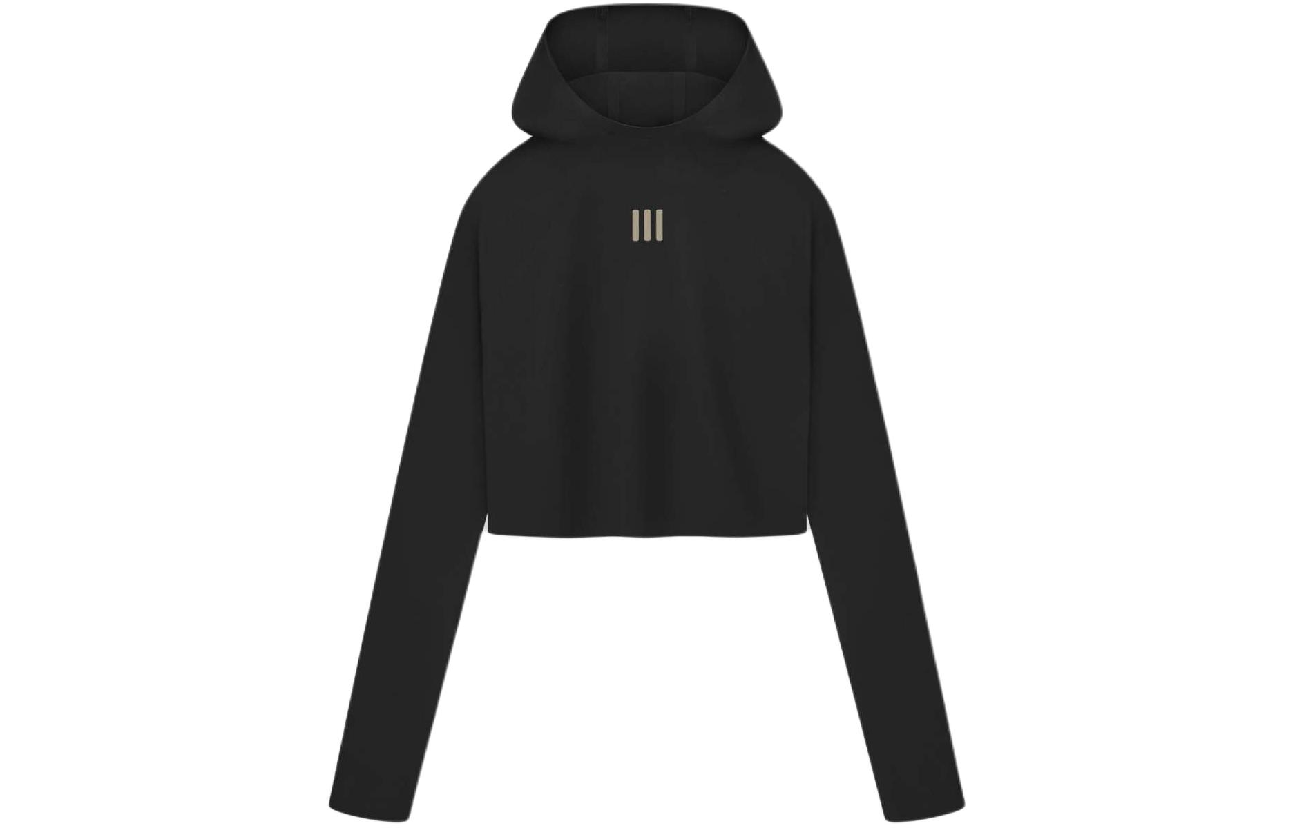 

Fear Of God Athletics Adidas X женская укороченная толстовка с капюшоном black