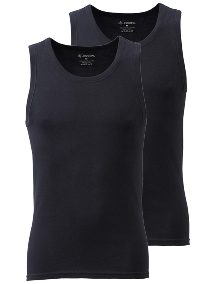 

Футболка Jockey Shirts Modern Classic A-Shirt 2 Stück, черный