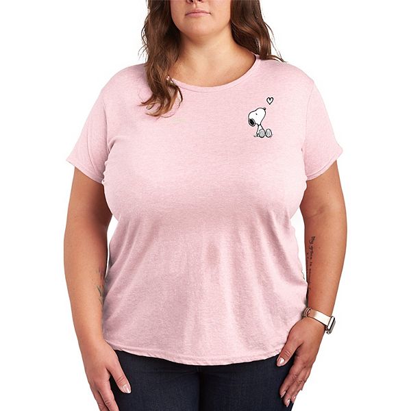 

Футболка с принтом Peanuts и сердцем Snoopy на День святого Валентина Plus size Licensed Character, Heather Pink, Розовый, Футболка с принтом Peanuts и сердцем Snoopy на День святого Валентина Plus size Licensed Character, Heather Pink