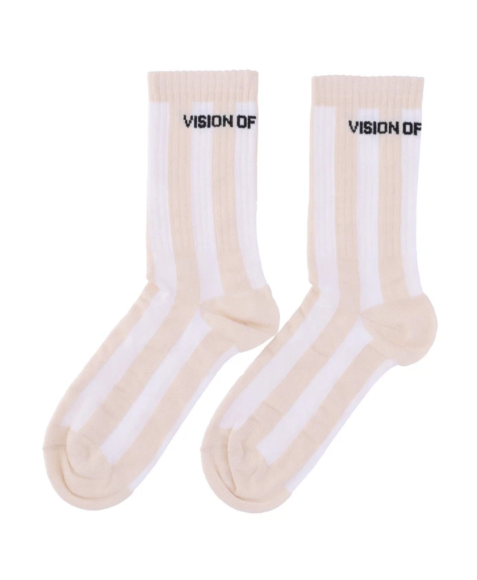 

Полосатые носки, нежно-розовые Vision Of Super, розовый