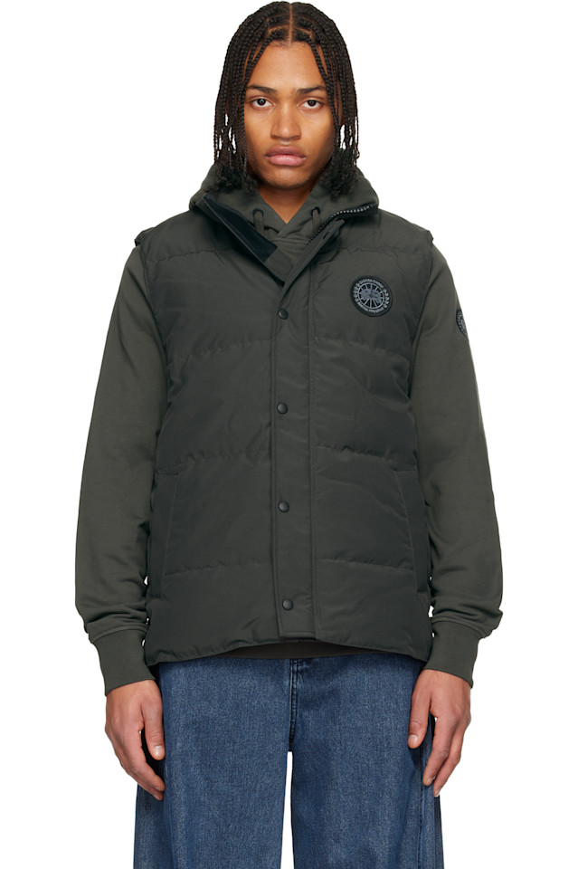 

Canada Goose Пуховый жилет Gray 'black label' Garson