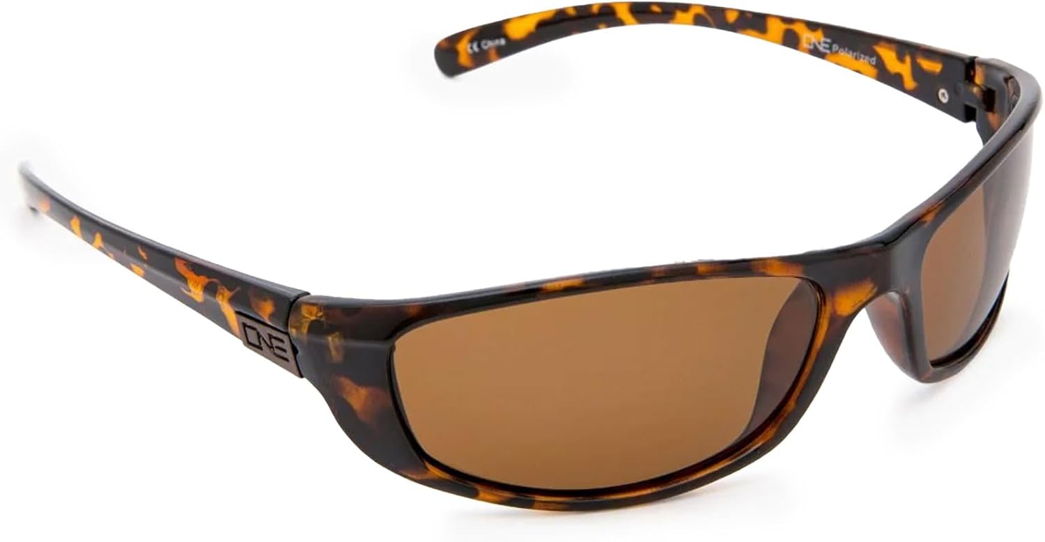 

Поляризованные спортивные солнцезащитные очки Optic Nerve Backwoods | Легкая спортивная оправа, защита от УФ-излучения, антибликовое покрытие | Универсальный размер, Shiny Dark Demi Frame With Brown Lens