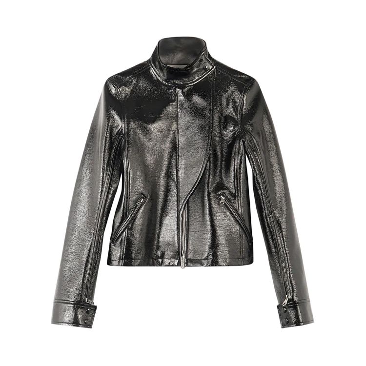 

Куртка Courrèges Motorcycle Vinyl Jacket Black, черный