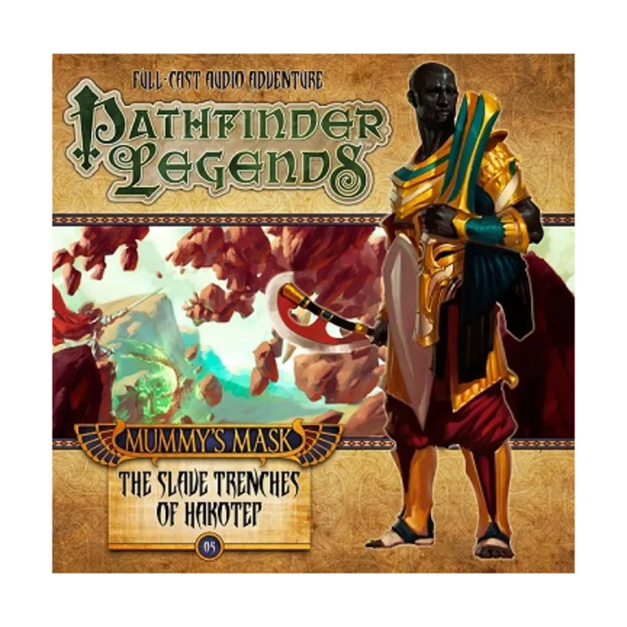

Компакт-диск Mummy's Mask #5 - The Slave Trenches of Hakotep (Audio Drama), Pathfinder Legends (1st Edition)
