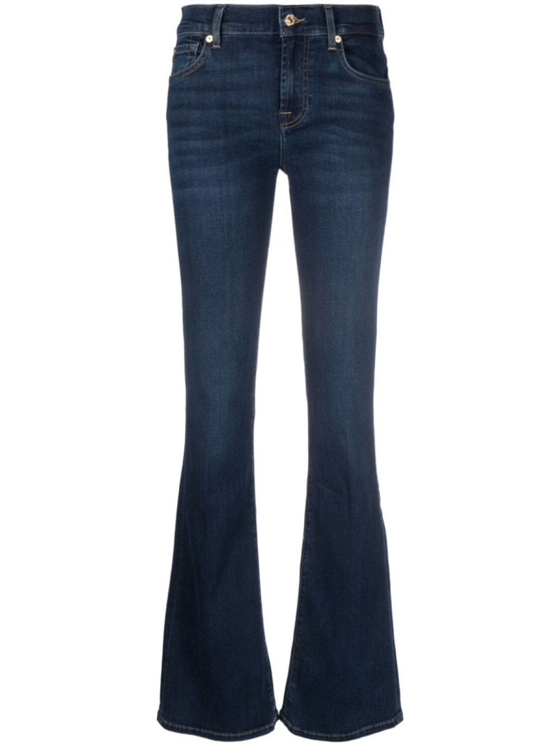 

7 For All Mankind джинсы bootcut с заниженной талией, синий