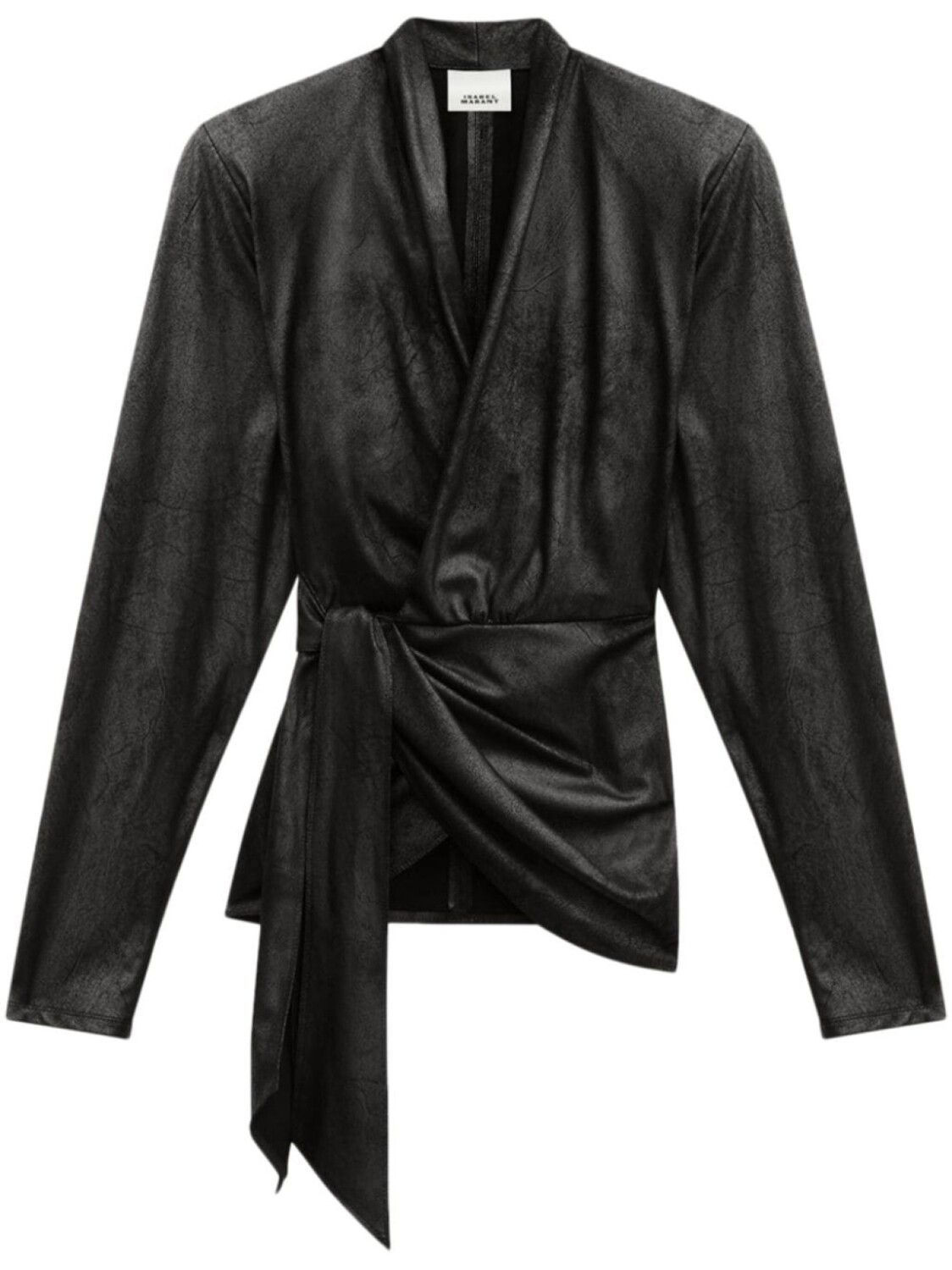 

ISABEL MARANT топ Cinaye с запахом, черный