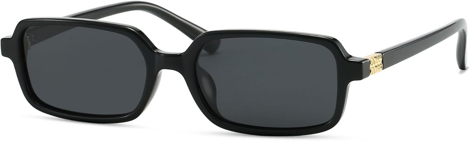 

Солнцезащитные очки Freckles Mark Retro с поляризованными линзами, прямоугольной формы, для женщин и мужчин, модные солнцезащитные очки в классическом стиле 70-х FM1227, Black