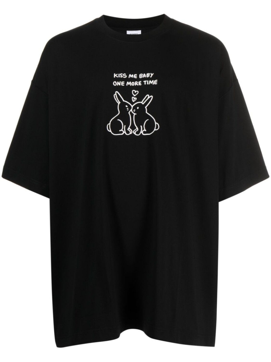

VETEMENTS футболка с надписью, черный