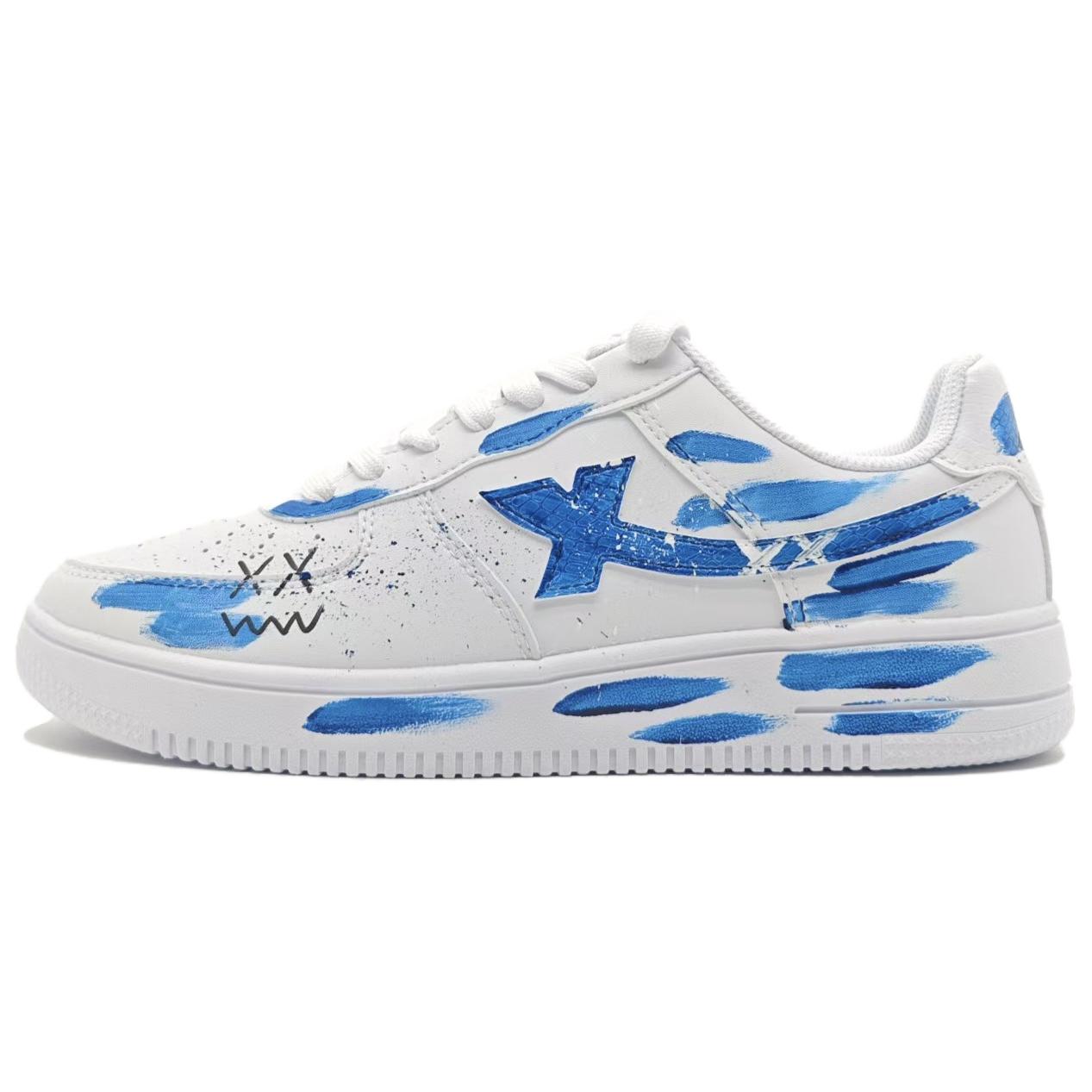 

XTEP Air Force One нескользящие износостойкие низкие скейтерские мужские синие, цвет Blue