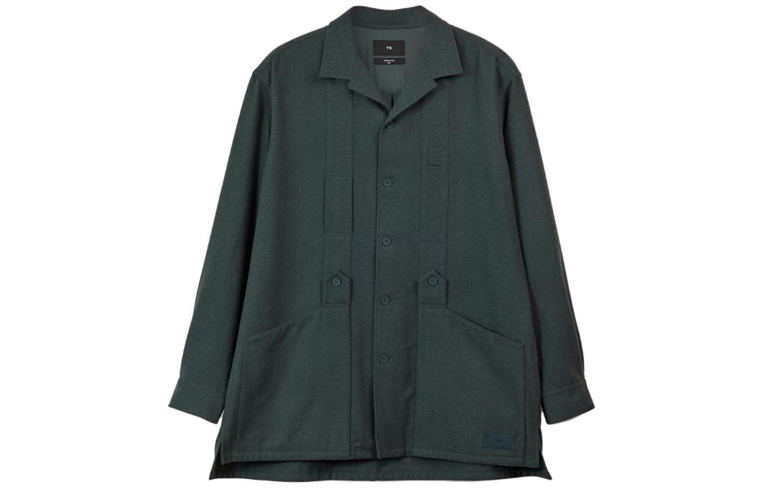 

Y-3 Y 3 рубашка унисекс Green Cuban Collar Moderate Others