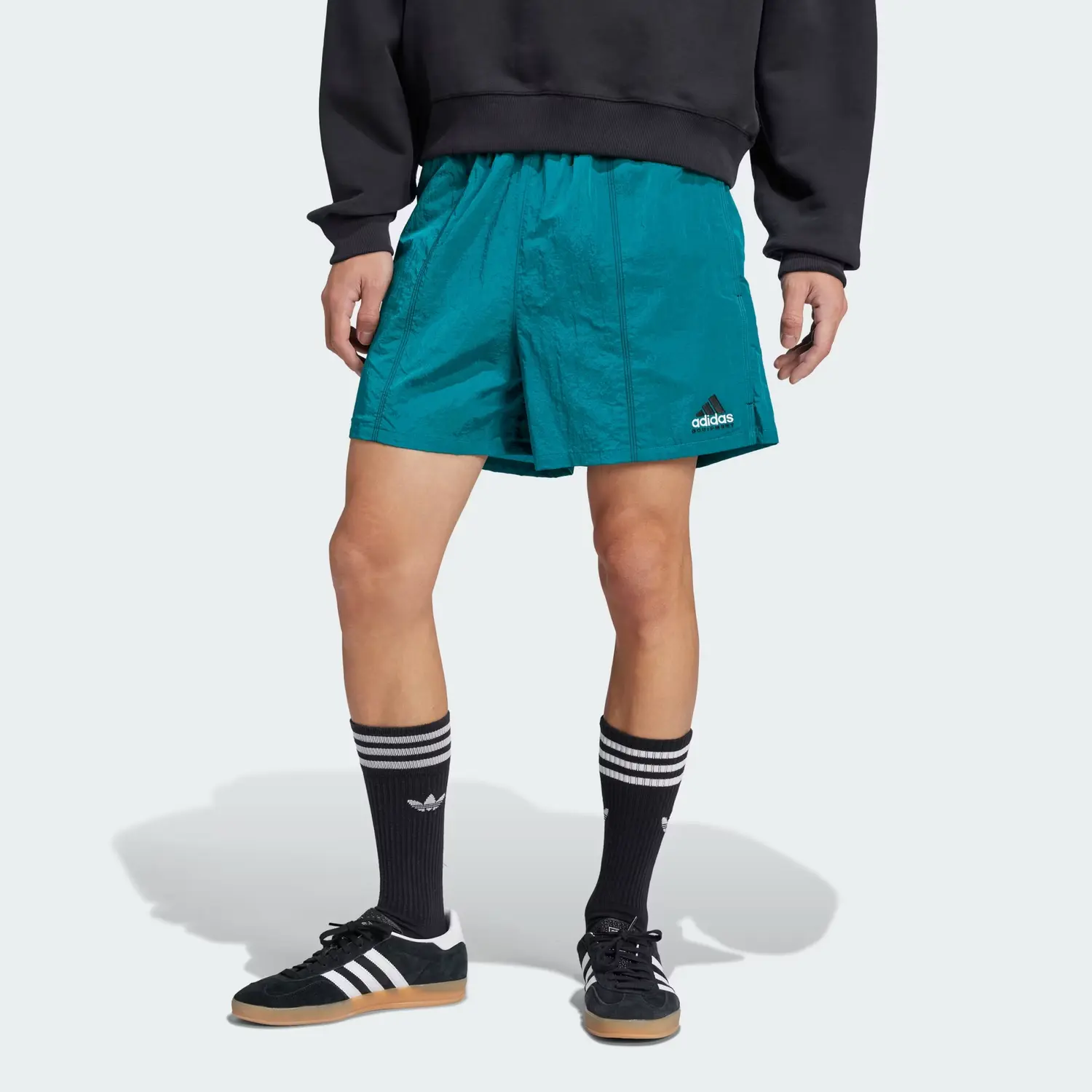 Adidas Серия EQUIPMENT SS25 повседневные шорты мужские Equipment Green — фото 3