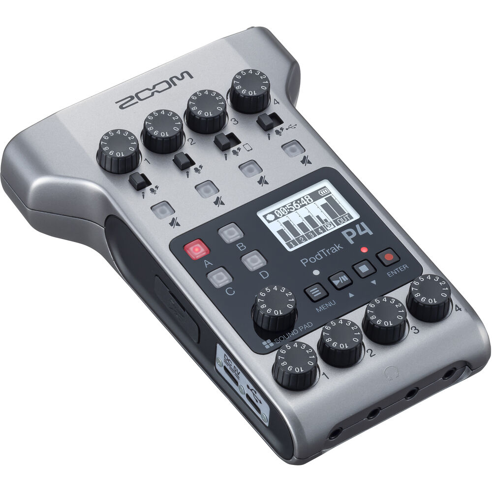 

Портативный многодорожечный рекордер подкастов Zoom PodTrak P4