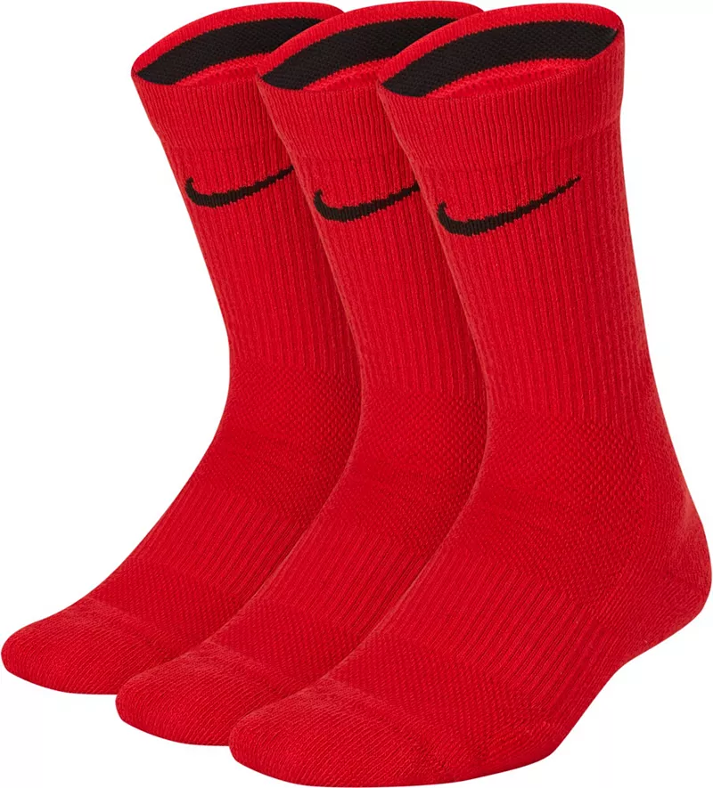

Баскетбольные носки Nike Youth Elite — 3 шт, цвет University Red