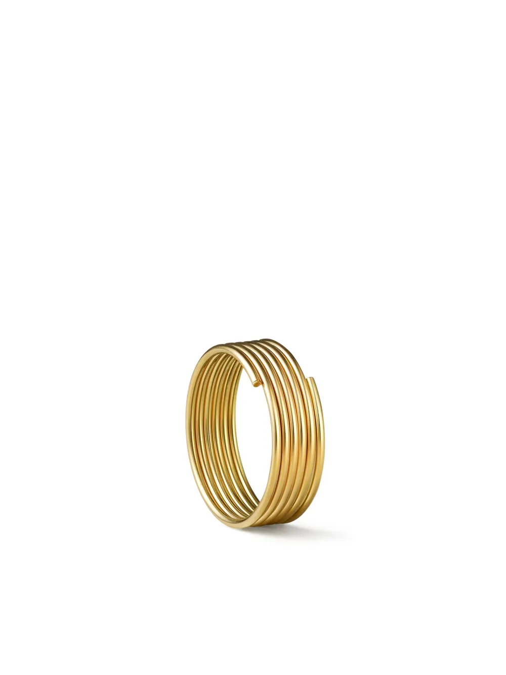 

Серьга Stack Hoop 02 из желтого золота Shihara, золотой