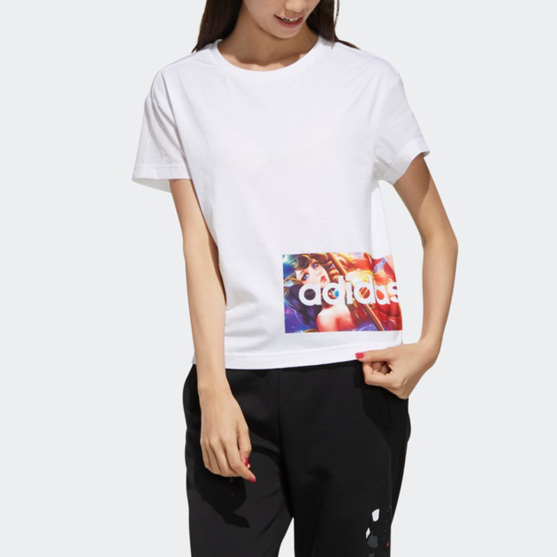 Футболка X Honor of Kings женская белая Adidas Neo — фото 4