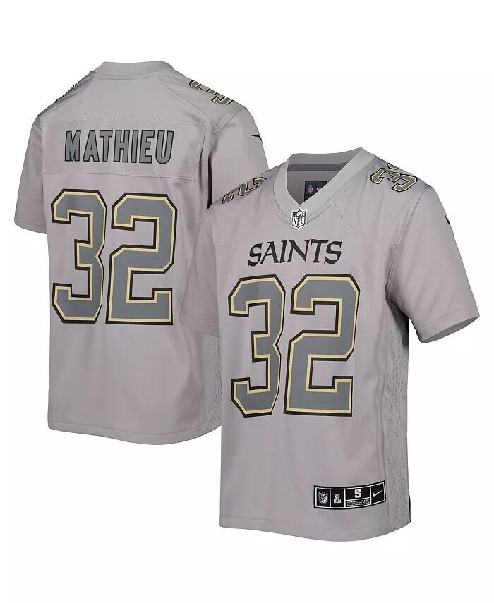 

Джерси Big Boys and Girls Tyrann Mathieu Grey New Orleans Saints Atmography Game Nike, серый