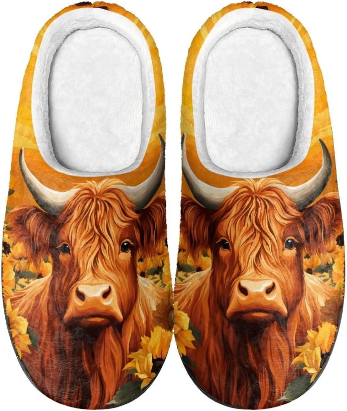 

Теплые мягкие удобные домашние тапочки DISNIMO для женщин и девушек на осень и зиму, 0 Sunflower Cow