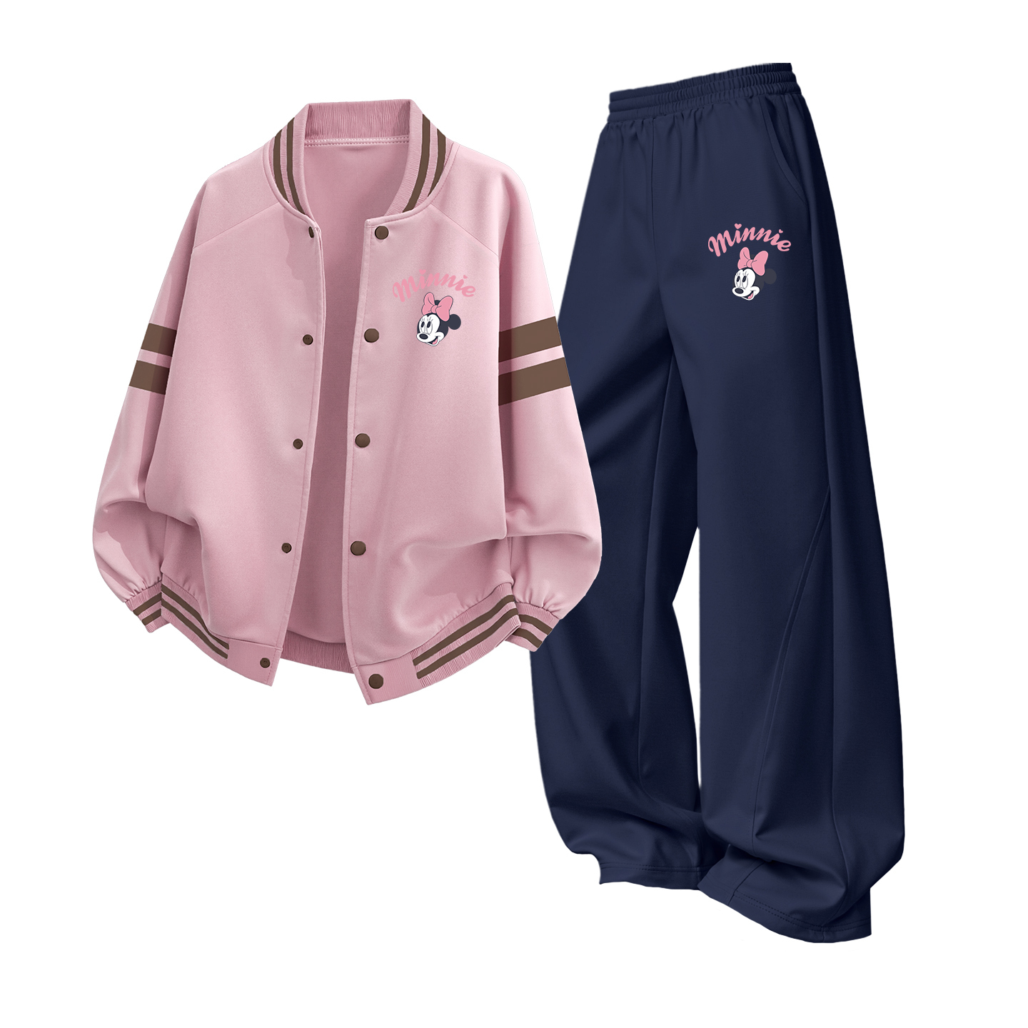 

Детская повседневная спортивная одежда Disney, розовый