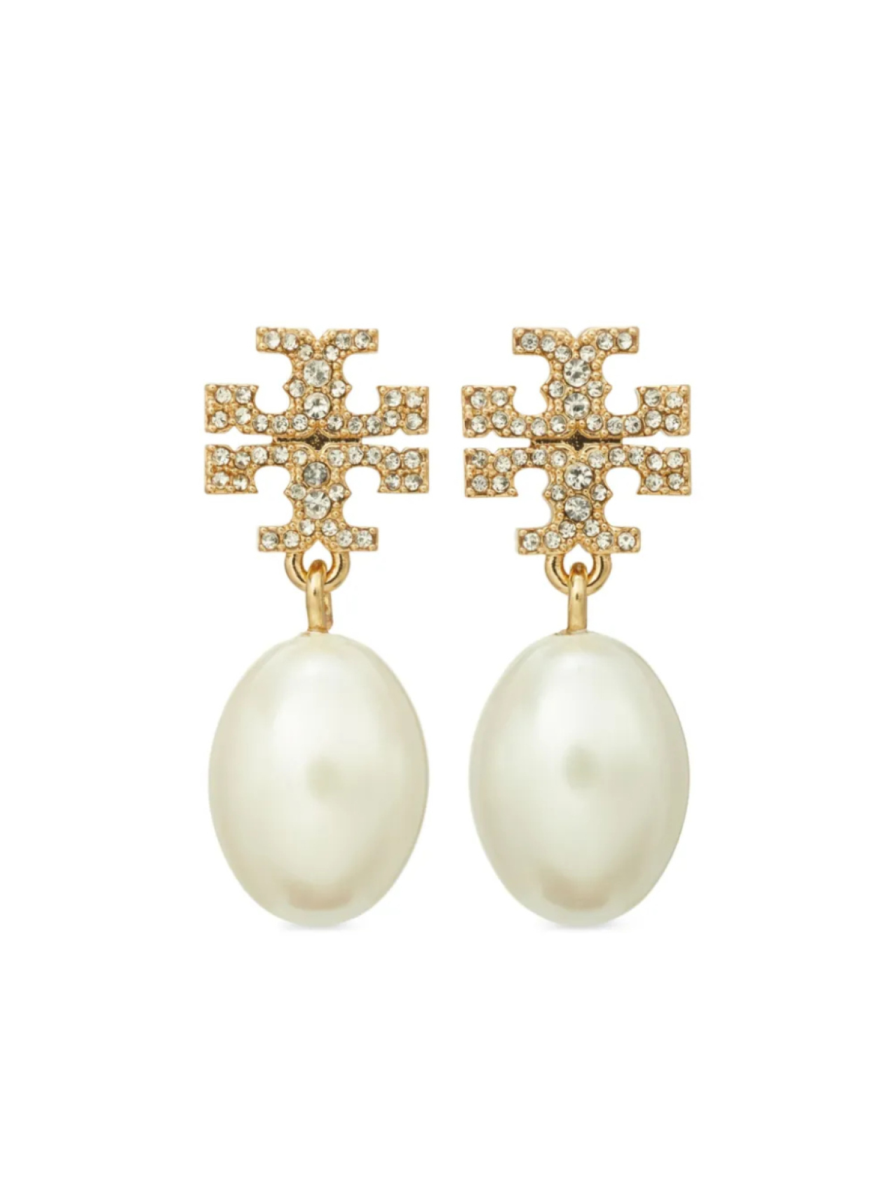 

Tory Burch серьги-подвески Kira Pave Drop, золотой