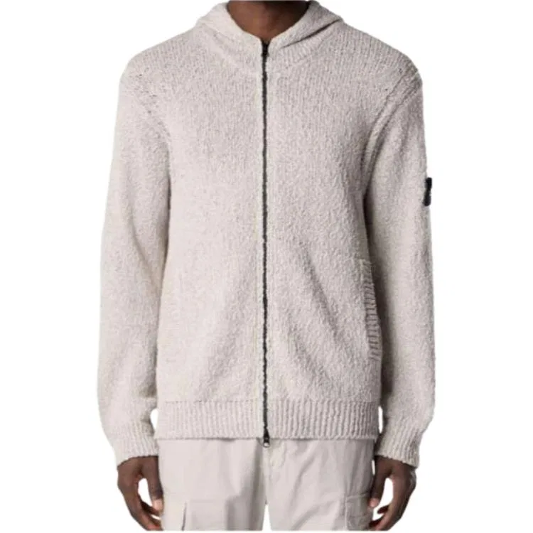 Худи на молнии Stone Island Pearl Gray — фото 4