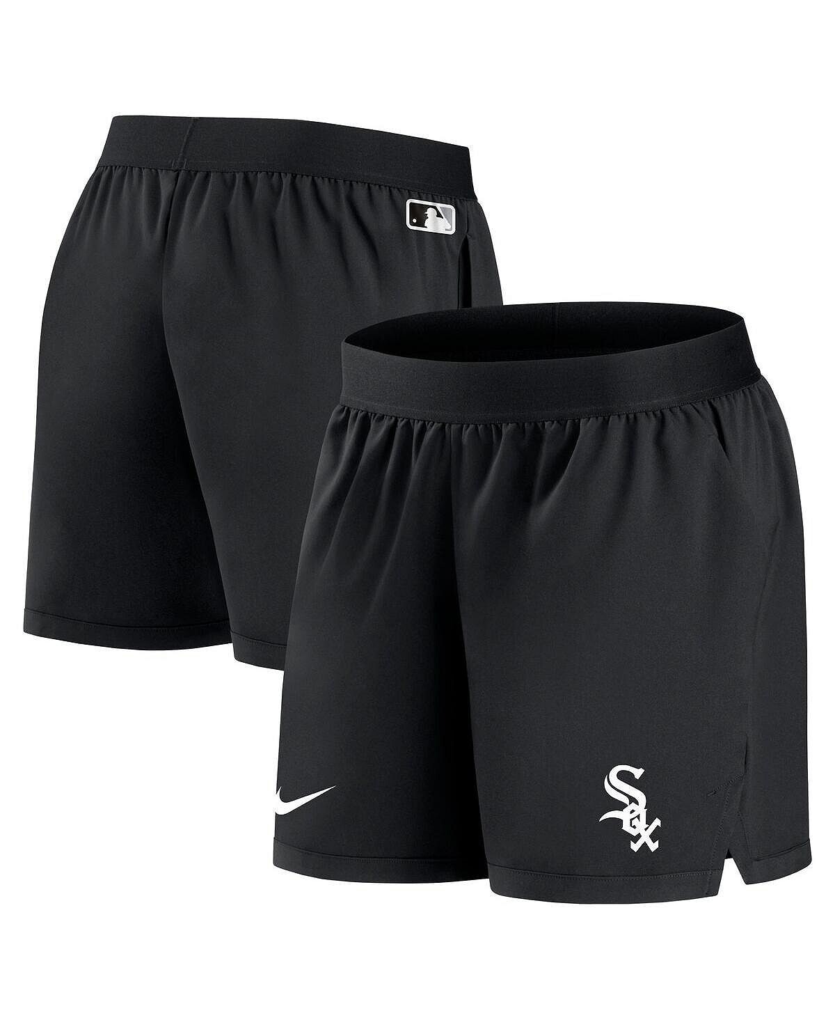 

Женские черные шорты Chicago White Sox Authentic Collection Team Performance Nike, черный