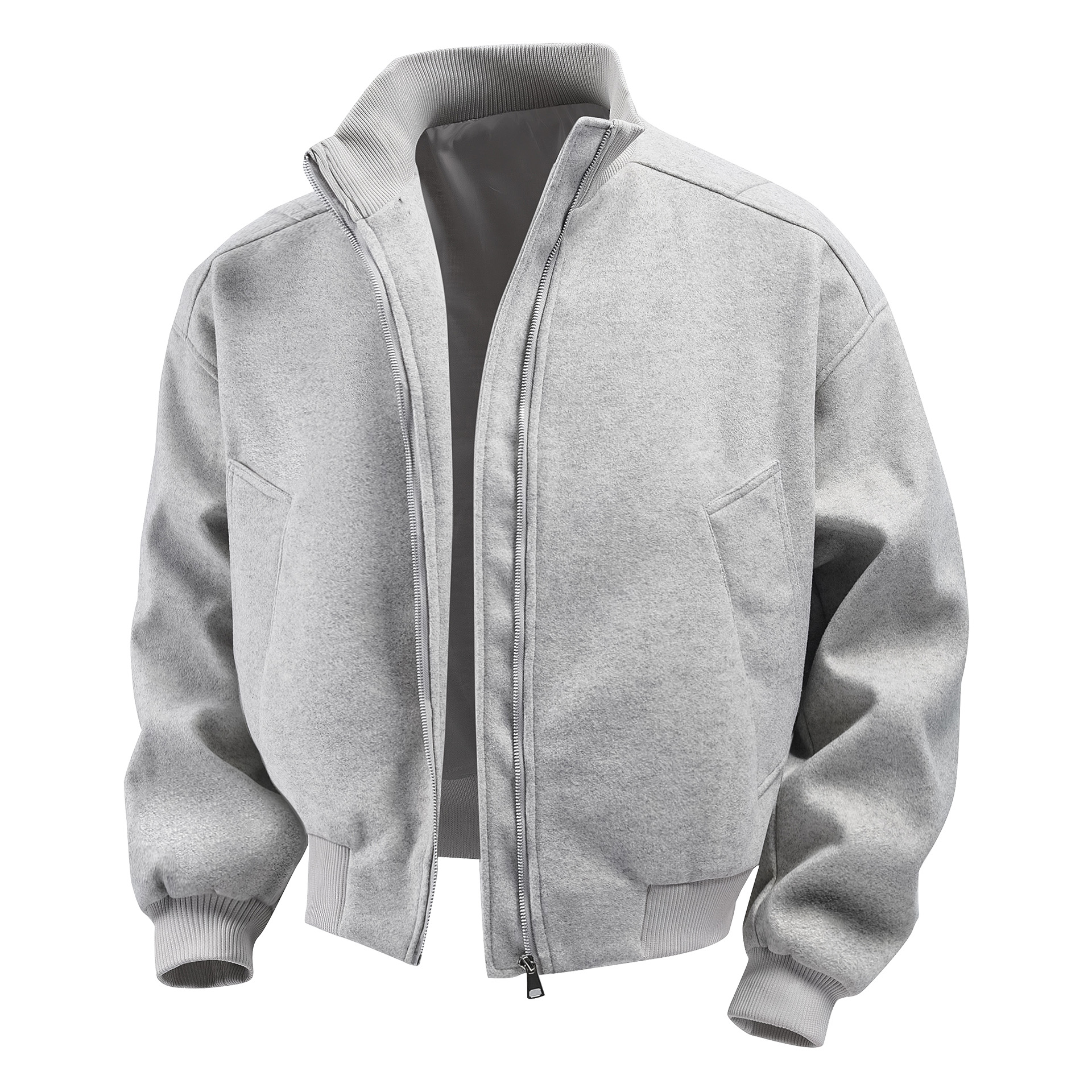 

Пуховик Unisex Stand Collar Thickened ZIAREL, серый