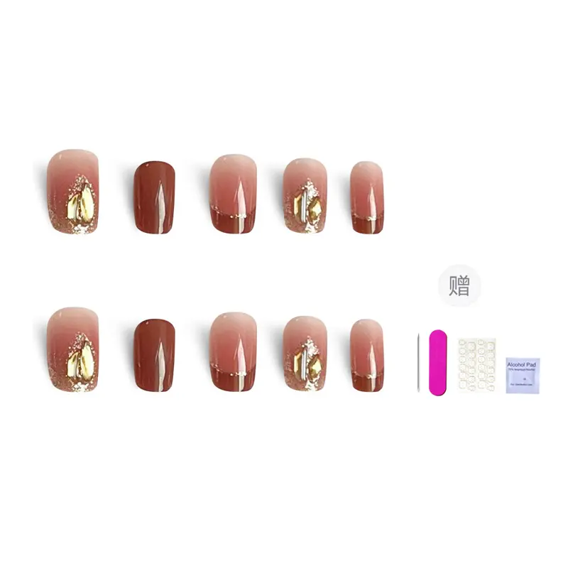 

Искусственные ногти для женщин ORANOT, Medium-Long Ladder Xs, Suitable For Small Hands 14-10-11-10-7