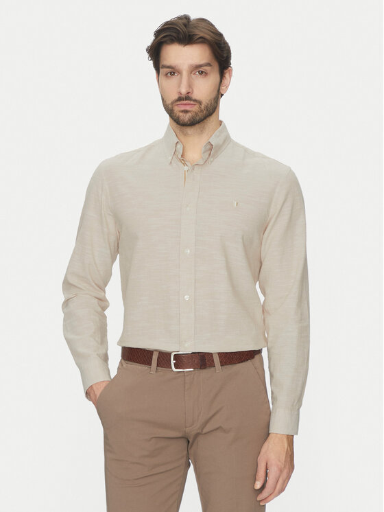 

Рубашка обычного кроя Summer 12274599 Jack&Jones, бежевый