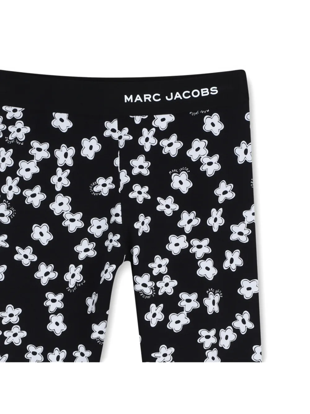 Леггинсы с цветочным принтом Marc Jacobs Kids, черный — фото 3
