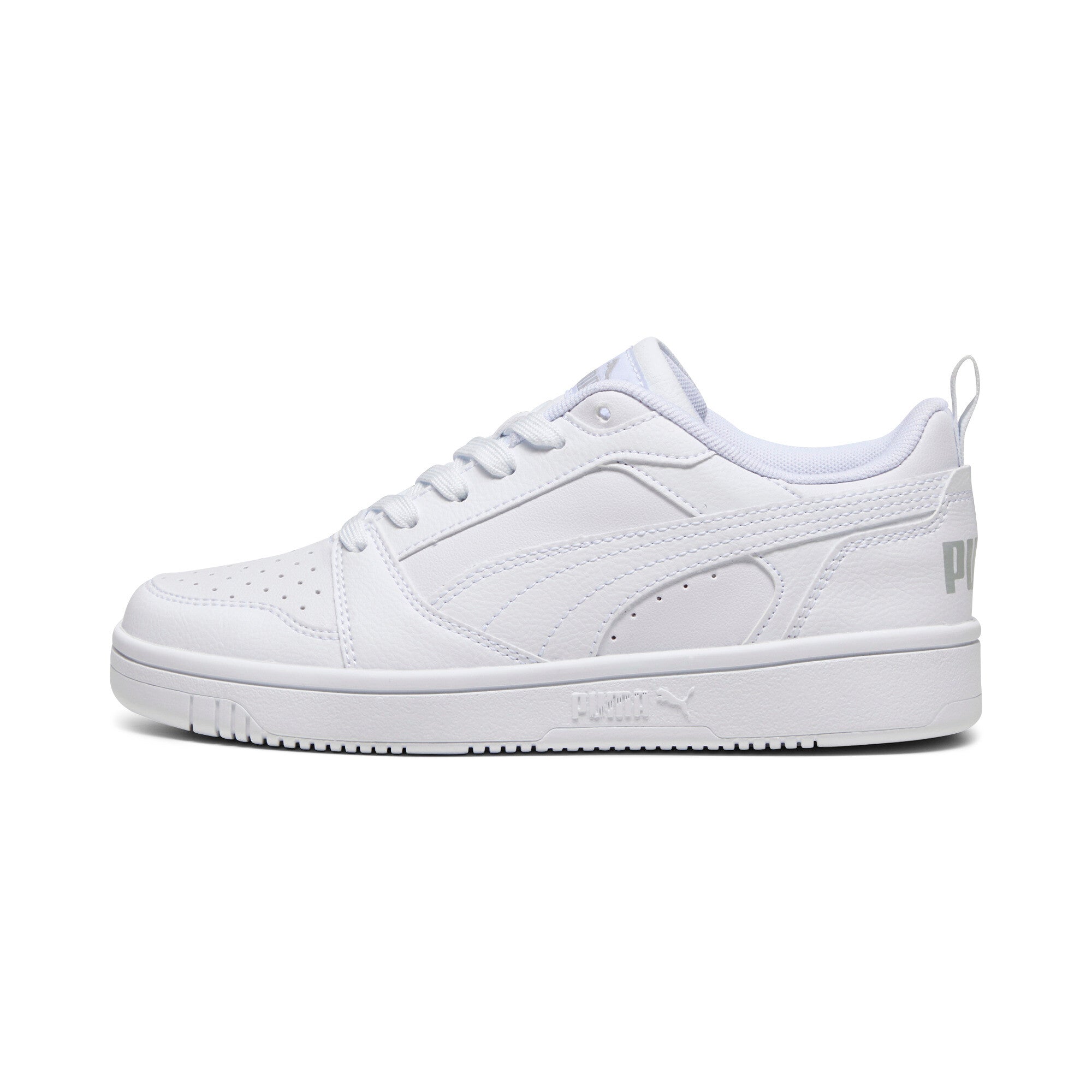 

Кроссовки PUMA Big Kids Rebound V6 Lo, цвет white/cool light gray
