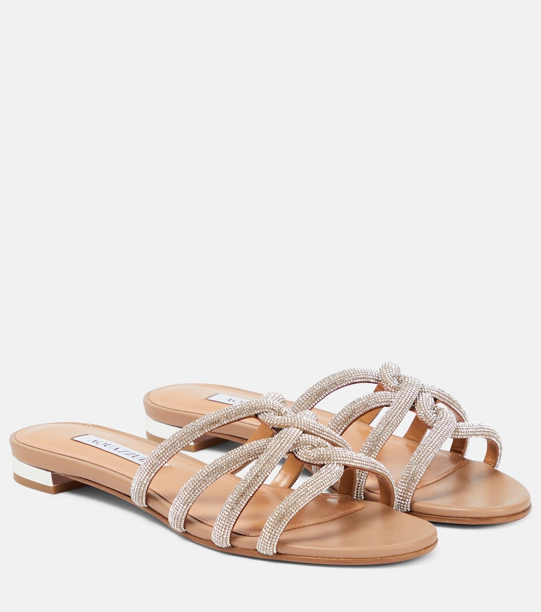 Сандалии Moondust с декором Aquazzura, бежевый