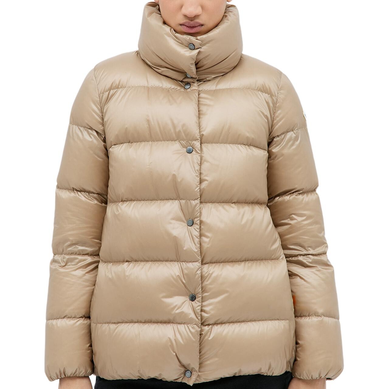 

Пуховик женский светло-коричневый Moncler