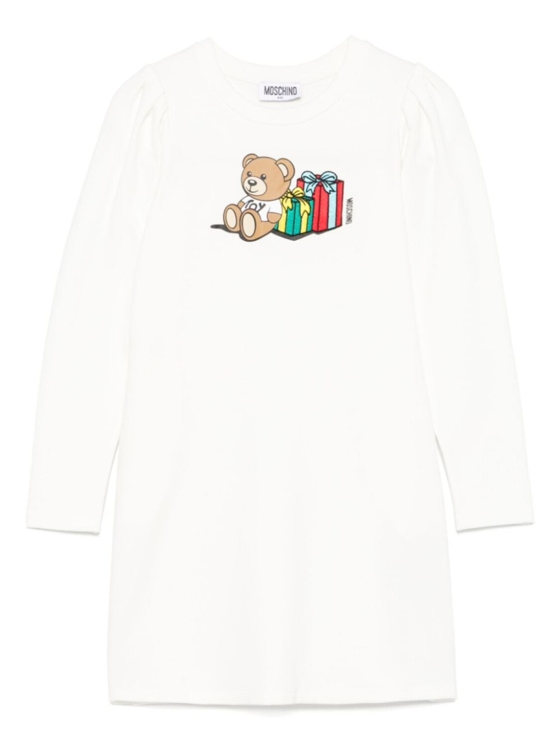 

Платье с принтом «Медвежонок Тедди» Moschino Kids, белый