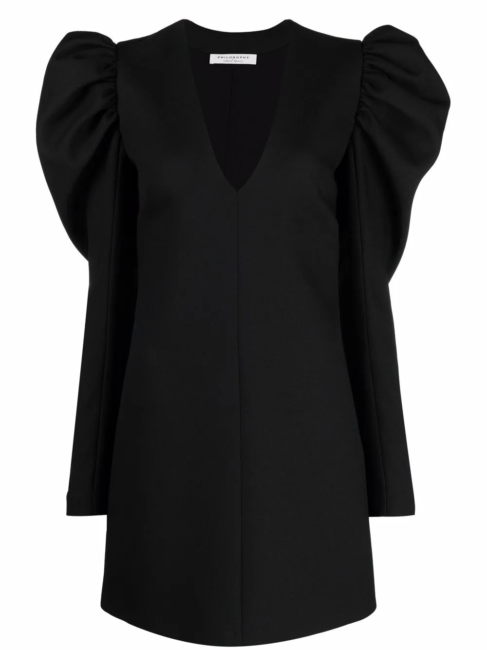 

Платье мини с объемными рукавами Philosophy Di Lorenzo Serafini, черный